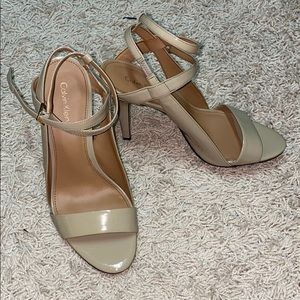 Calvin Klein heels in nude